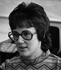 Lena Hjelm-Wallén som nybliven skolminister 1974.