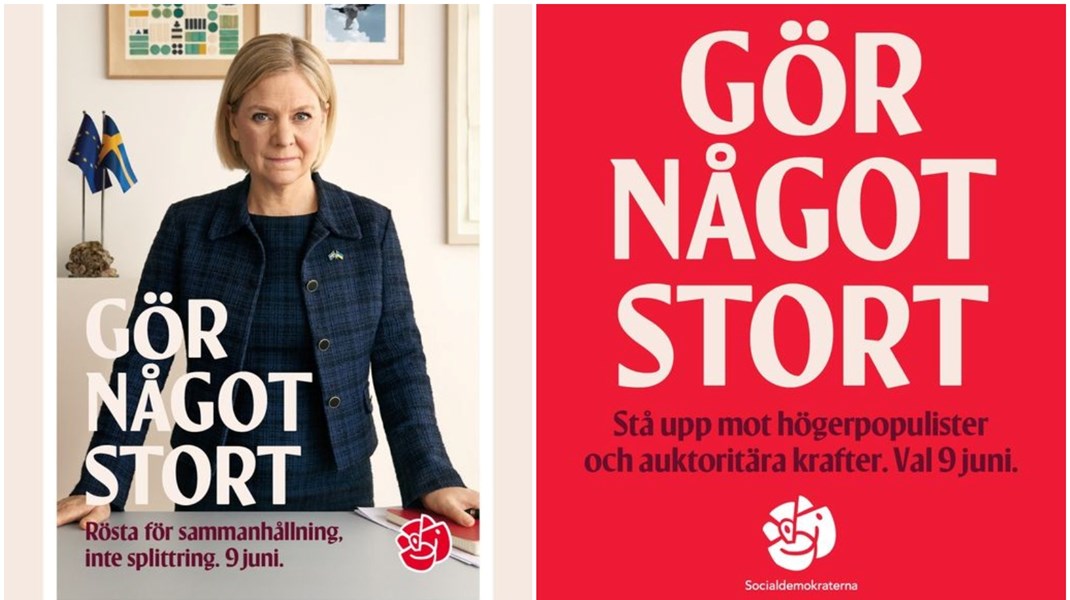 Socialdemokraterna vädjar till väljarna att ”göra något stort” genom att gå och rösta.&nbsp;