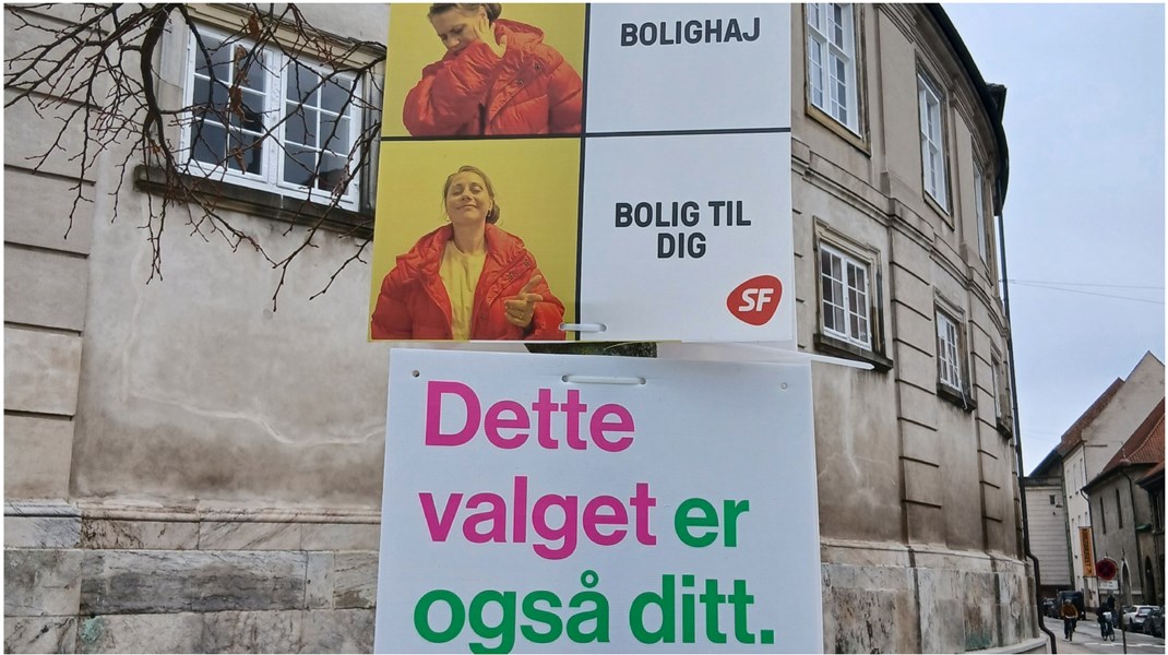 Också på de danska valaffischerna har det skämtats friskt.