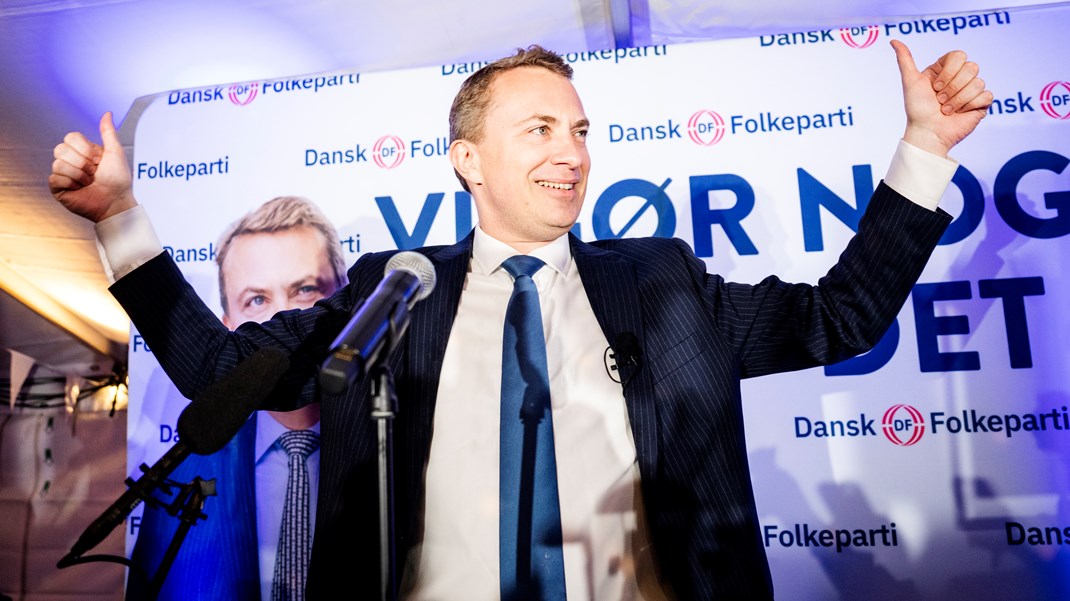 Morten Messerschmidt är partiledare för Dansk Folkeparti som gjorde ett succéval och tredubblade sitt stöd till&nbsp;9,1 procent.